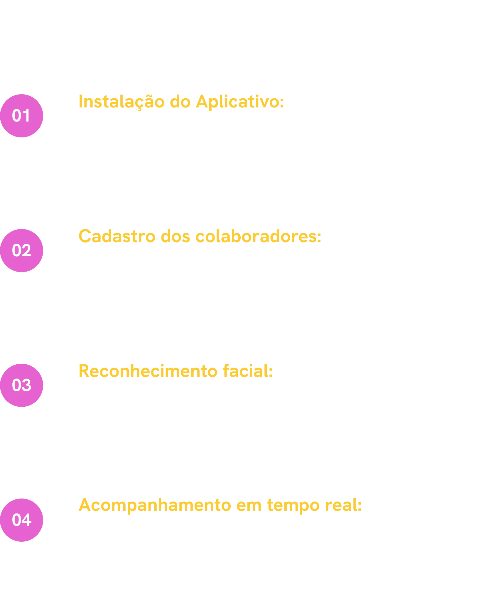 Step by step facial biometrics