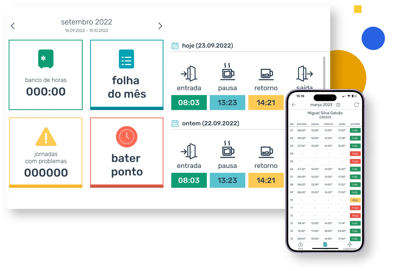 Total control over working hours