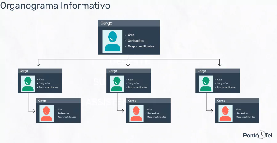 imagem de um organograma informativo