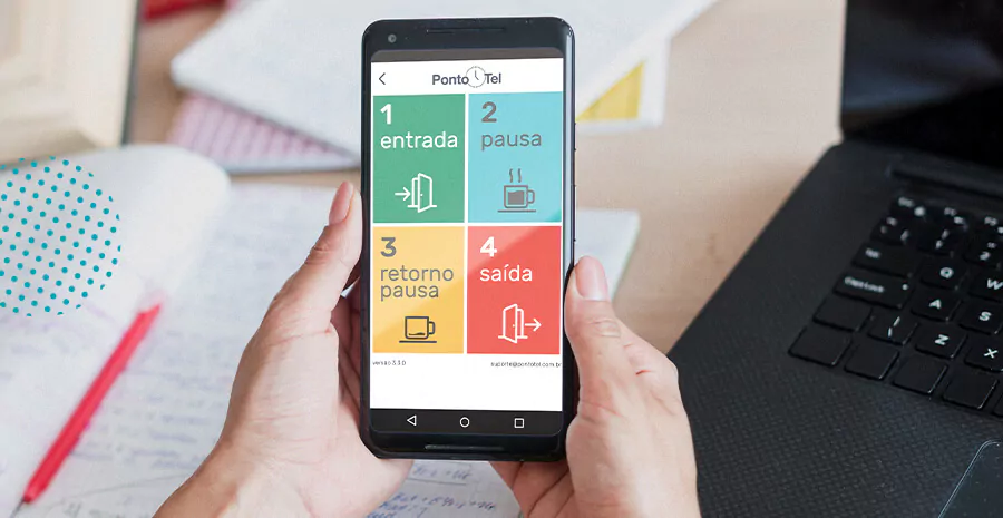 imagem de um celular com a home da pontotel