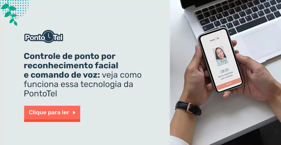 Imagem de Controle de ponto por reconhecimento facial e comando de voz: veja como funciona essa tecnologia da Pontotel