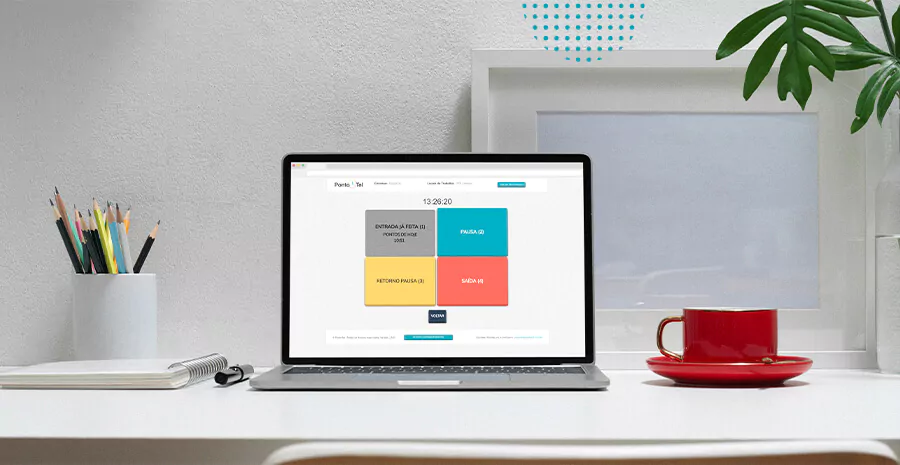 imagem de um computador com a tela da pontotel