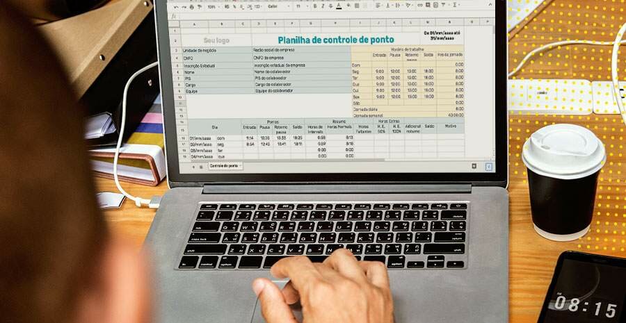 controle de horas extras excel