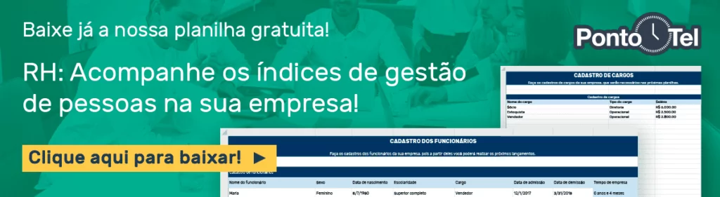 Planilha indicadores de rh