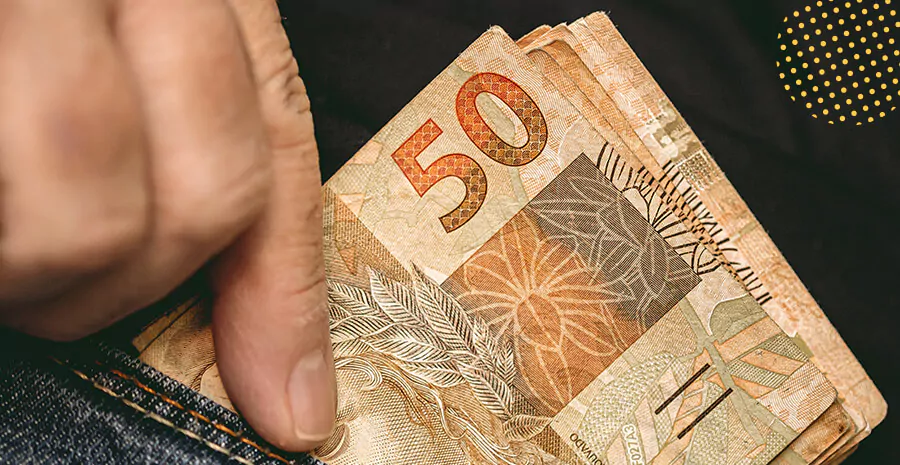 imagem de notas de 50 reais