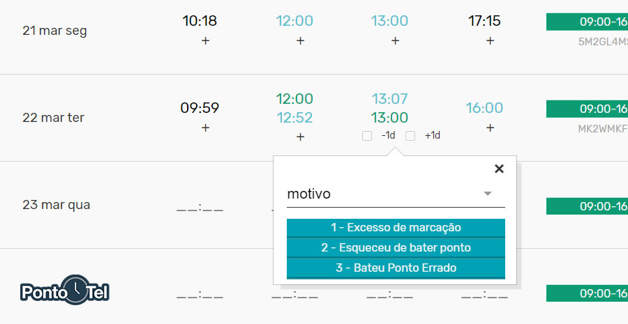 imagem do sistema pontotel
